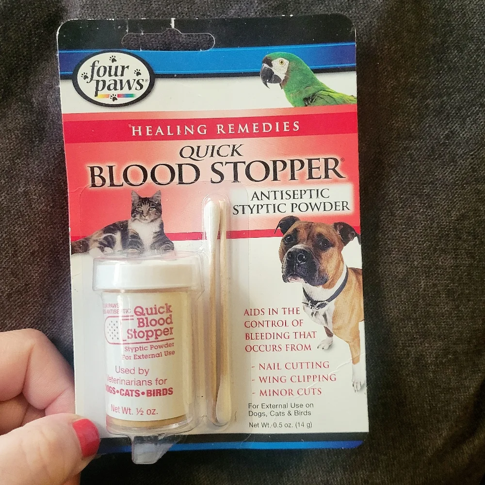 Pet Care Antiseptic Styptic Powder for Cats, Dogs & Birds by Four Paws